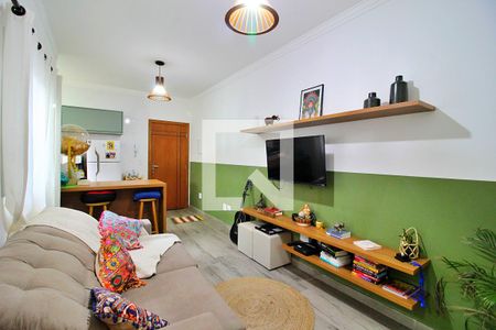Sala de apartamento para alugar com 2 quartos, 50m² em Vila Alzira, Santo André