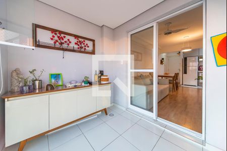 Varanda da Sala de apartamento à venda com 2 quartos, 62m² em Jardim, Santo André