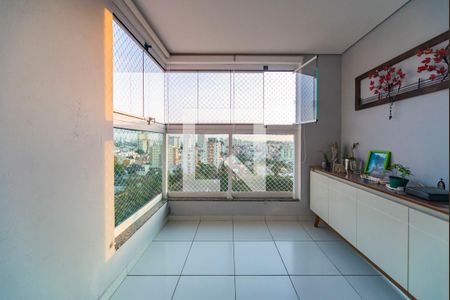 Varanda da Sala de apartamento à venda com 2 quartos, 62m² em Jardim, Santo André