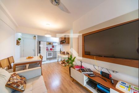 Sala de apartamento à venda com 2 quartos, 62m² em Jardim, Santo André