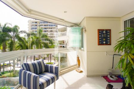 Varanda da Sala de apartamento à venda com 3 quartos, 83m² em Recreio dos Bandeirantes, Rio de Janeiro