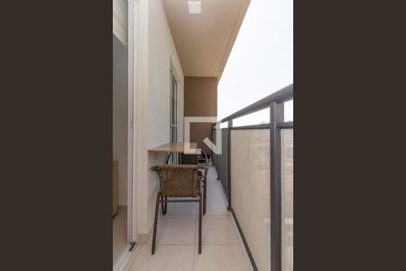 Varanda da Sala de apartamento para alugar com 1 quarto, 28m² em Água Branca, São Paulo