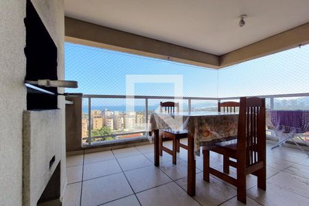 Sala - Varanda de apartamento para alugar com 2 quartos, 67m² em Parque Enseada, Guarujá