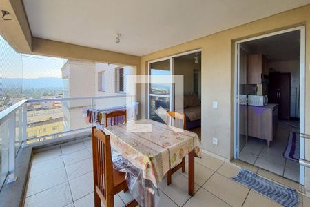 Sala - Varanda de apartamento para alugar com 2 quartos, 67m² em Parque Enseada, Guarujá