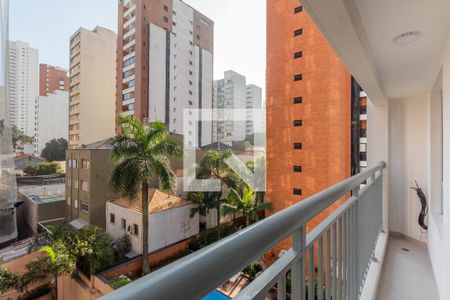 Sala - varanda de apartamento para alugar com 1 quarto, 31m² em Pinheiros, São Paulo