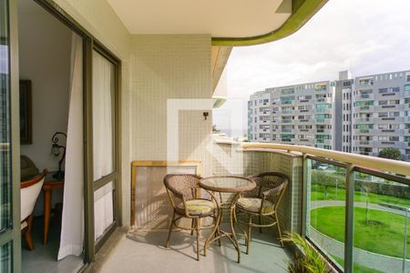 Varanda da Sala de apartamento para alugar com 1 quarto, 66m² em Barra da Tijuca, Rio de Janeiro