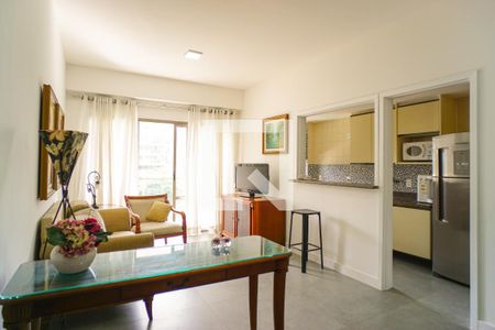 Sala de apartamento para alugar com 1 quarto, 66m² em Barra da Tijuca, Rio de Janeiro