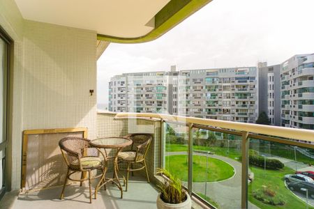 Varanda da Sala de apartamento para alugar com 1 quarto, 66m² em Barra da Tijuca, Rio de Janeiro