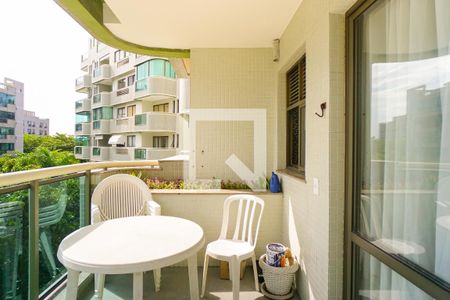 Varanda da Sala de apartamento para alugar com 1 quarto, 66m² em Barra da Tijuca, Rio de Janeiro