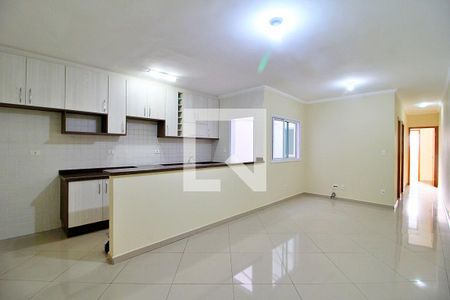 Sala/Cozinha de apartamento para alugar com 2 quartos, 72m² em Vila Pires, Santo André