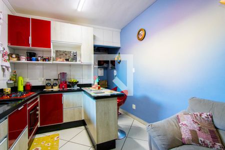SalaSala/Cozinha de apartamento à venda com 2 quartos, 48m² em Jardim Santo André, Santo André