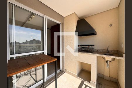 Varanda gourmet de apartamento à venda com 2 quartos, 66m² em Vila Bastos, Santo André