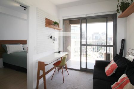 Sala de apartamento para alugar com 1 quarto, 27m² em Vila Nova Conceição, São Paulo