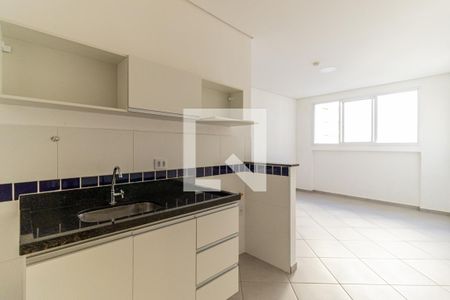 Studio e Cozinha de kitnet/studio para alugar com 1 quarto, 21m² em Centro Histórico de São Paulo, São Paulo