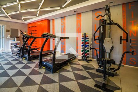 Apartamento para alugar com 48m², 1 quarto e 1 vaga Apartamento para alugar com 48m², 1 quarto e 1 vagaÁrea comum - Academia