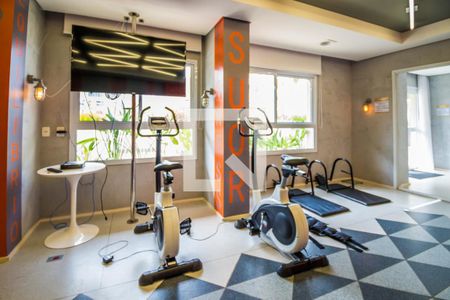 Apartamento para alugar com 48m², 1 quarto e 1 vaga Apartamento para alugar com 48m², 1 quarto e 1 vagaÁrea comum - Academia