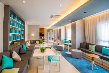 Apartamento para alugar com 48m², 1 quarto e 1 vaga Apartamento para alugar com 48m², 1 quarto e 1 vagaÁrea comum - Salão de festas