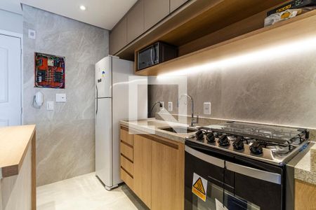 Cozinha de apartamento para alugar com 1 quarto, 45m² em Jardim Paulista, São Paulo