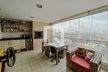 Varanda Gourmet de apartamento à venda com 3 quartos, 124m² em Vila Formosa, São Paulo