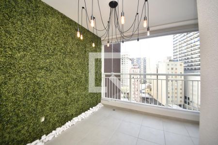 Varanda de apartamento para alugar com 1 quarto, 36m² em Bela Vista, São Paulo