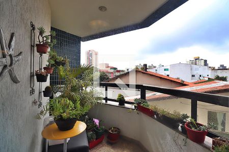 Varanda da Sala de apartamento para alugar com 4 quartos, 144m² em Vila Valparaíso, Santo André