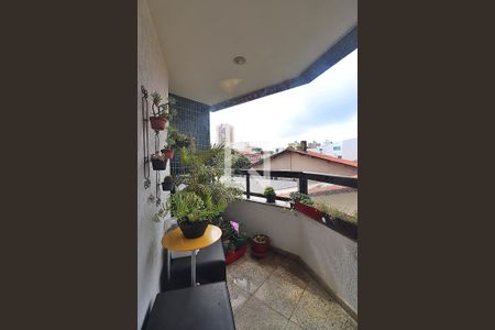 Varanda da Sala de apartamento para alugar com 4 quartos, 144m² em Vila Valparaíso, Santo André