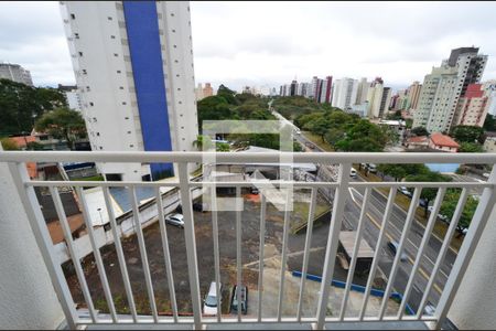 Varanda da Sala de kitnet/studio à venda com 1 quarto, 28m² em Vila Guarani (z Sul), São Paulo