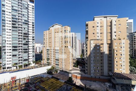 Varanda da Sala de kitnet/studio à venda com 1 quarto, 27m² em Vila Nova Conceição, São Paulo