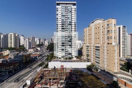 Varanda da Sala de kitnet/studio à venda com 1 quarto, 27m² em Vila Nova Conceição, São Paulo