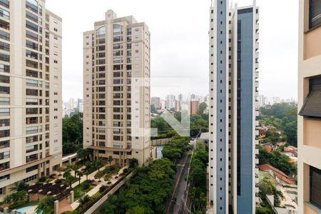 Vista da Suíte de apartamento à venda com 1 quarto, 40m² em Paraíso do Morumbi, São Paulo