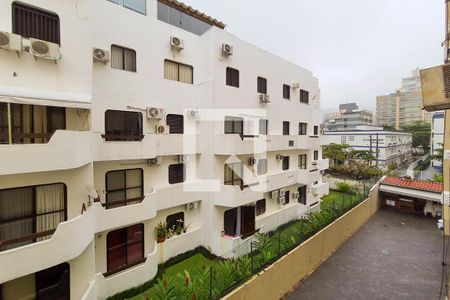 Sala - Vista de apartamento para alugar com 1 quarto, 80m² em Parque Enseada, Guarujá
