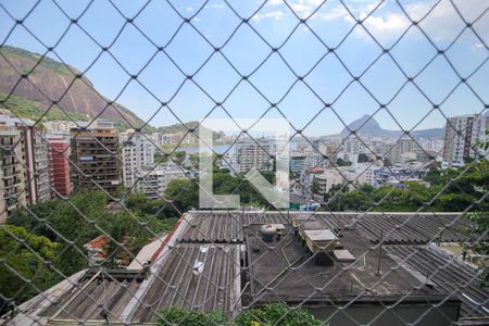 Vista da Sala de apartamento à venda com 2 quartos, 56m² em Jardim Botânico, Rio de Janeiro