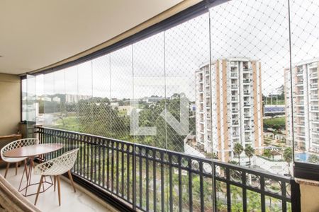 Varanda da Sala de apartamento para alugar com 3 quartos, 140m² em Tamboré, Santana de Parnaíba