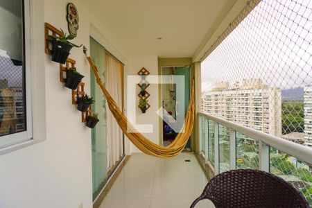 Varanda da Sala de apartamento à venda com 4 quartos, 168m² em Recreio dos Bandeirantes, Rio de Janeiro