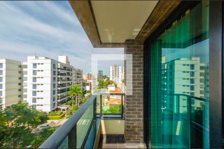 Varanda  de apartamento à venda com 1 quarto, 37m² em Cambuí, Campinas