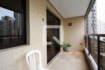 Varanda da Sala de apartamento para alugar com 3 quartos, 120m² em Indianópolis, São Paulo