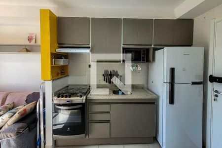 Sala de Estar/Cozinha de kitnet/studio para alugar com 1 quarto, 28m² em Jardim da Glória, São Paulo