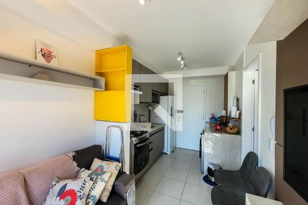 Sala de Estar/Cozinha de kitnet/studio para alugar com 1 quarto, 28m² em Jardim da Glória, São Paulo