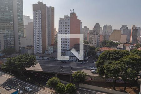 Vista da Sala de apartamento à venda com 1 quarto, 27m² em Bela Vista, São Paulo