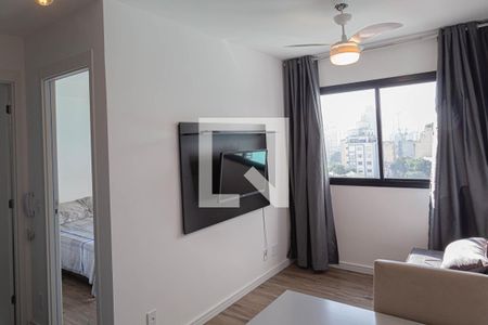 Sala  de apartamento à venda com 1 quarto, 27m² em Bela Vista, São Paulo