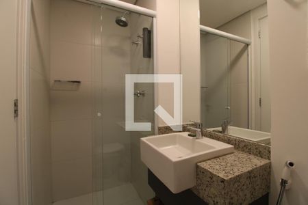 Banheiro  de apartamento para alugar com 1 quarto, 23m² em Jardim das Acácias, São Paulo