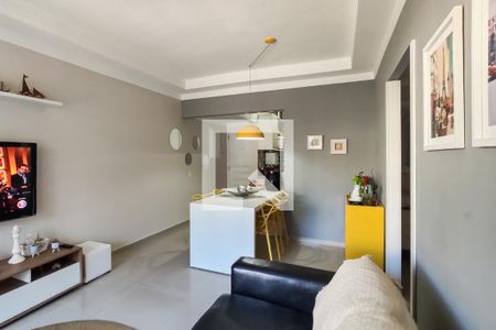 Sala de apartamento para alugar com 3 quartos, 120m² em Jardim Tejereba, Guarujá