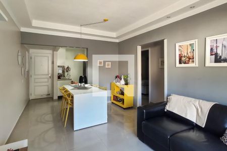 Sala de apartamento para alugar com 3 quartos, 120m² em Jardim Tejereba, Guarujá