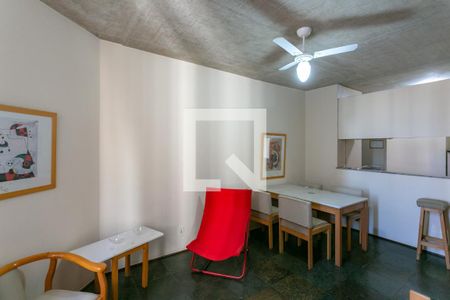 Sala de apartamento para alugar com 1 quarto, 65m² em Funcionários, Belo Horizonte