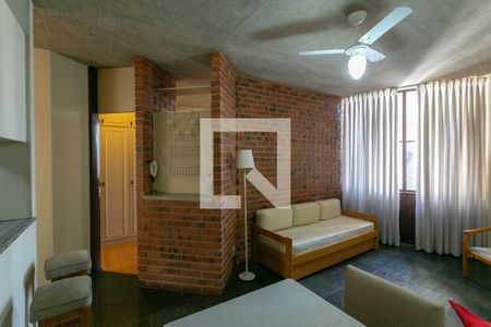 Sala de apartamento para alugar com 1 quarto, 65m² em Funcionários, Belo Horizonte