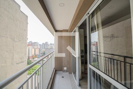 Varanda da Sala de apartamento para alugar com 1 quarto, 27m² em Liberdade, São Paulo