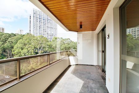 Varanda da Sala de apartamento para alugar com 4 quartos, 192m² em Parque Bairro Morumbi, São Paulo