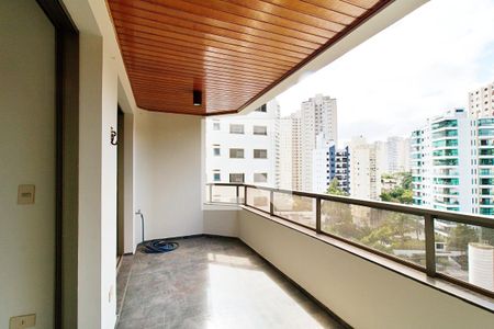 Varanda da Sala de apartamento para alugar com 4 quartos, 192m² em Parque Bairro Morumbi, São Paulo