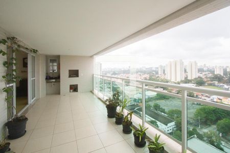 Varanda de apartamento à venda com 4 quartos, 138m² em Jardim Caravelas, São Paulo