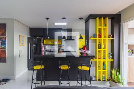 Sala de apartamento à venda com 2 quartos, 90m² em Campestre, Santo André